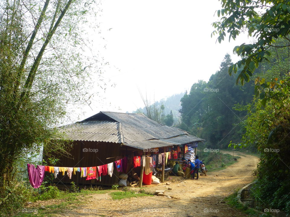 House in the mountains of vietnam