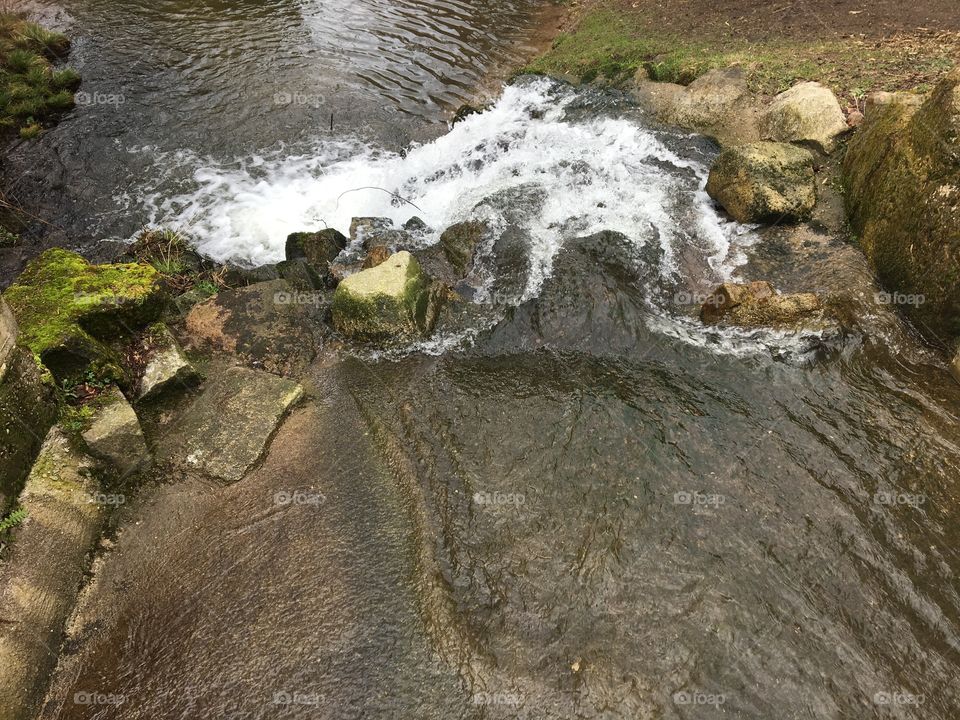 Small river waterfall 