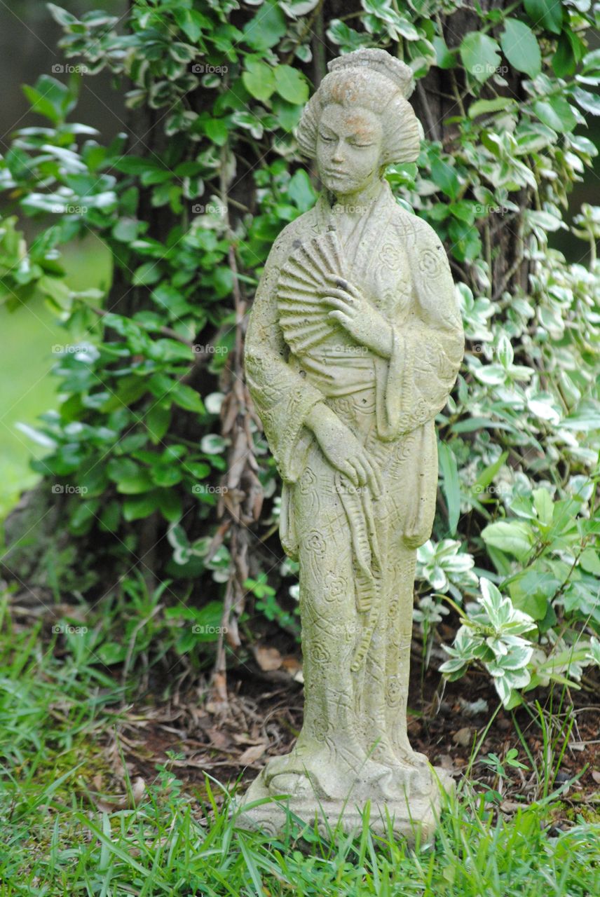 Oriental Garden Figurine , Yard Ornament