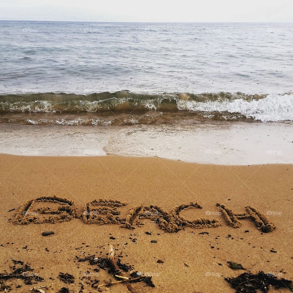 Beachfront. On the beach