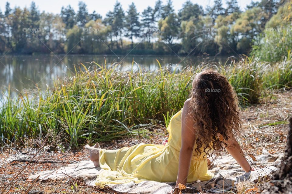 woman with beautiful hair