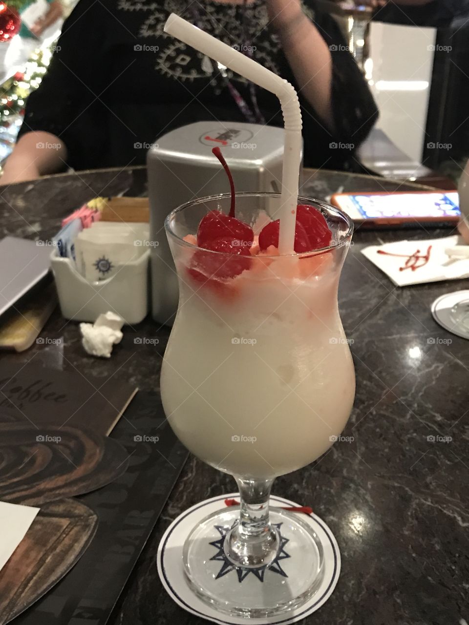 Drinks on the cruise