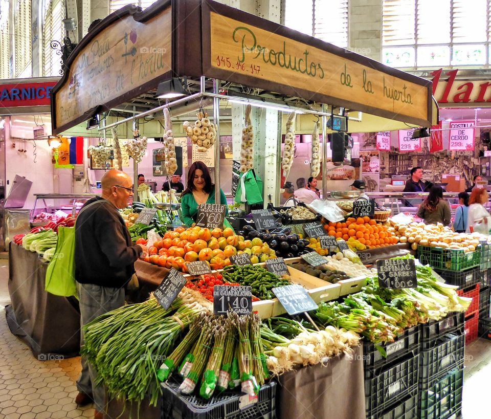 Spanish market Valencia 