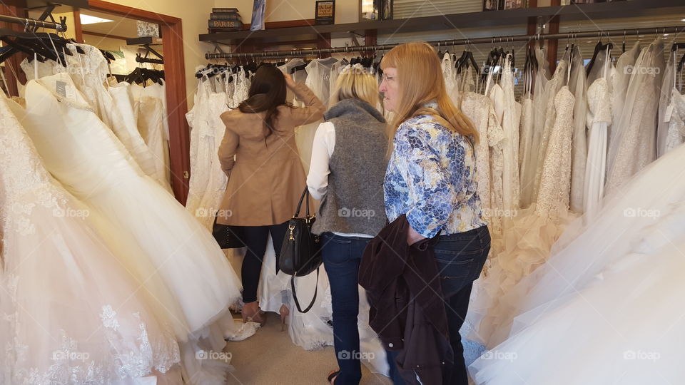 wedding dress shopping