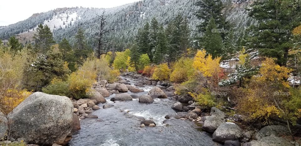 Sinks Canyon, Wyoming, in the Fall/Winter