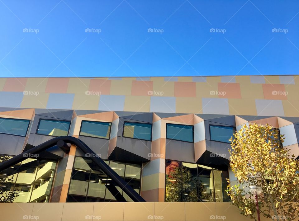 Unique colourful design Building.