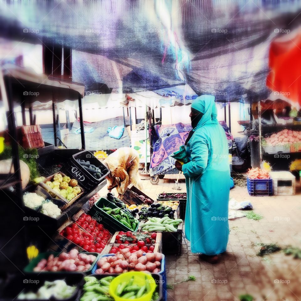 Marrakech market Morocco 