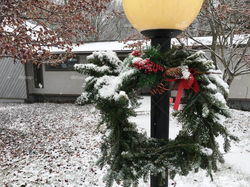 Square Christmas Wreath