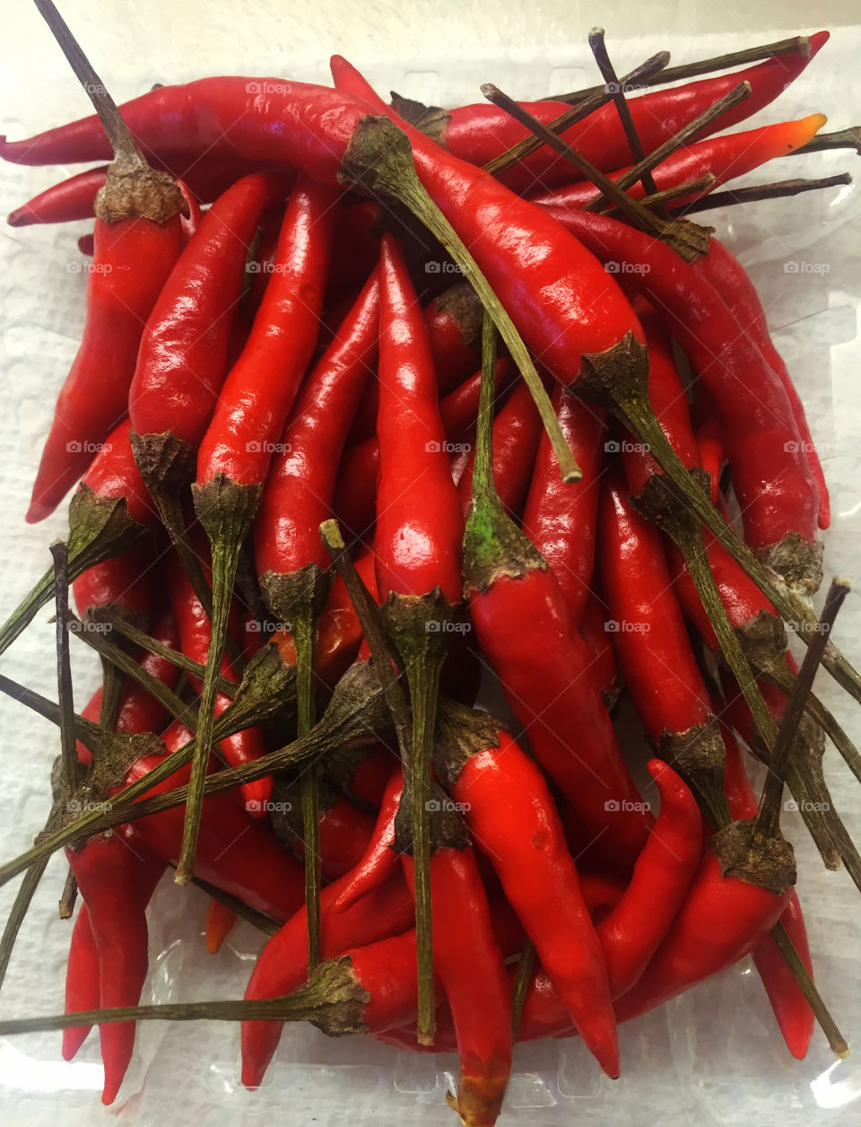 Red Thai chili peppers