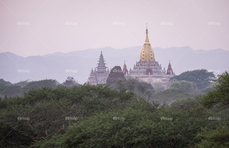 Bagan/Myanmar-The beautiful Pagoda field in Bagan always make tourists feel amazing.