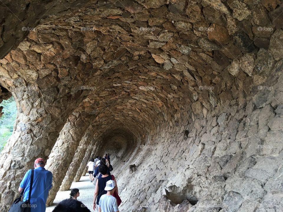 Gaudi park Barcelona Spain 