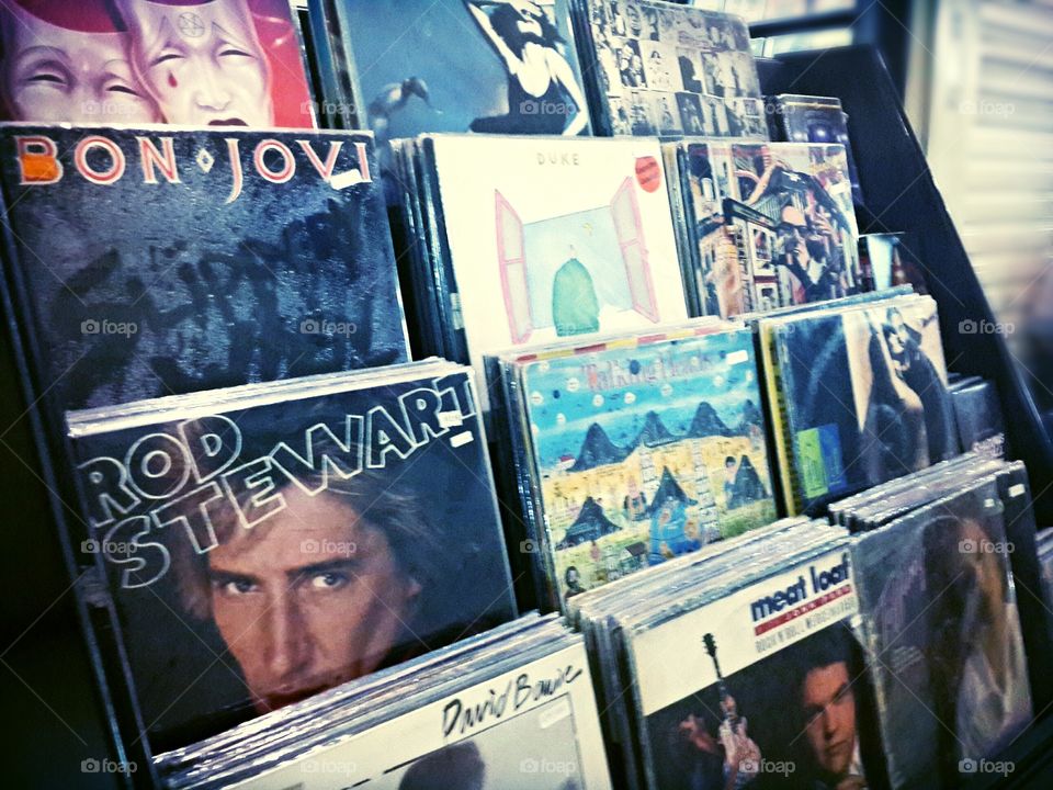 oldies. at the music store somewhere on earth