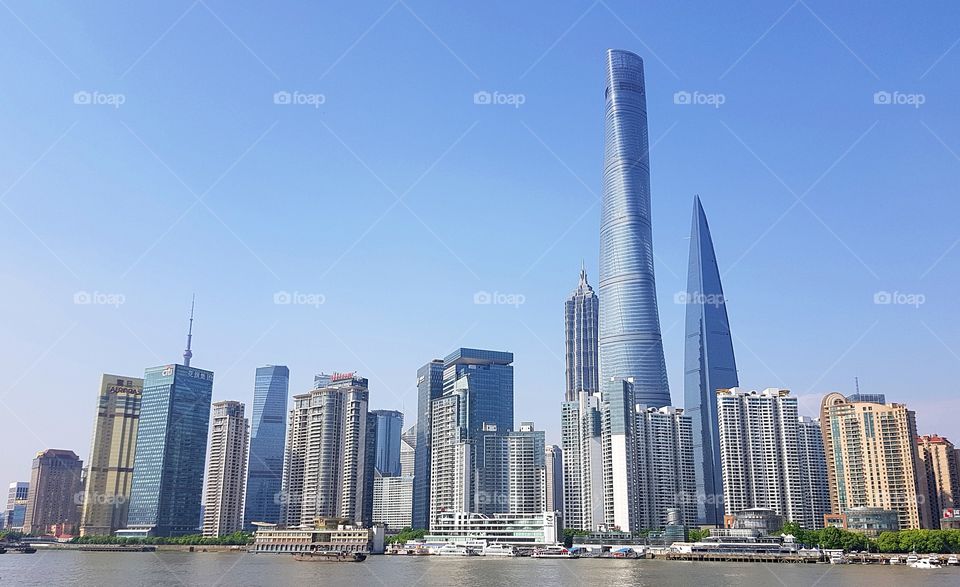 Lujiazui skyline, Shanghai. May 2018