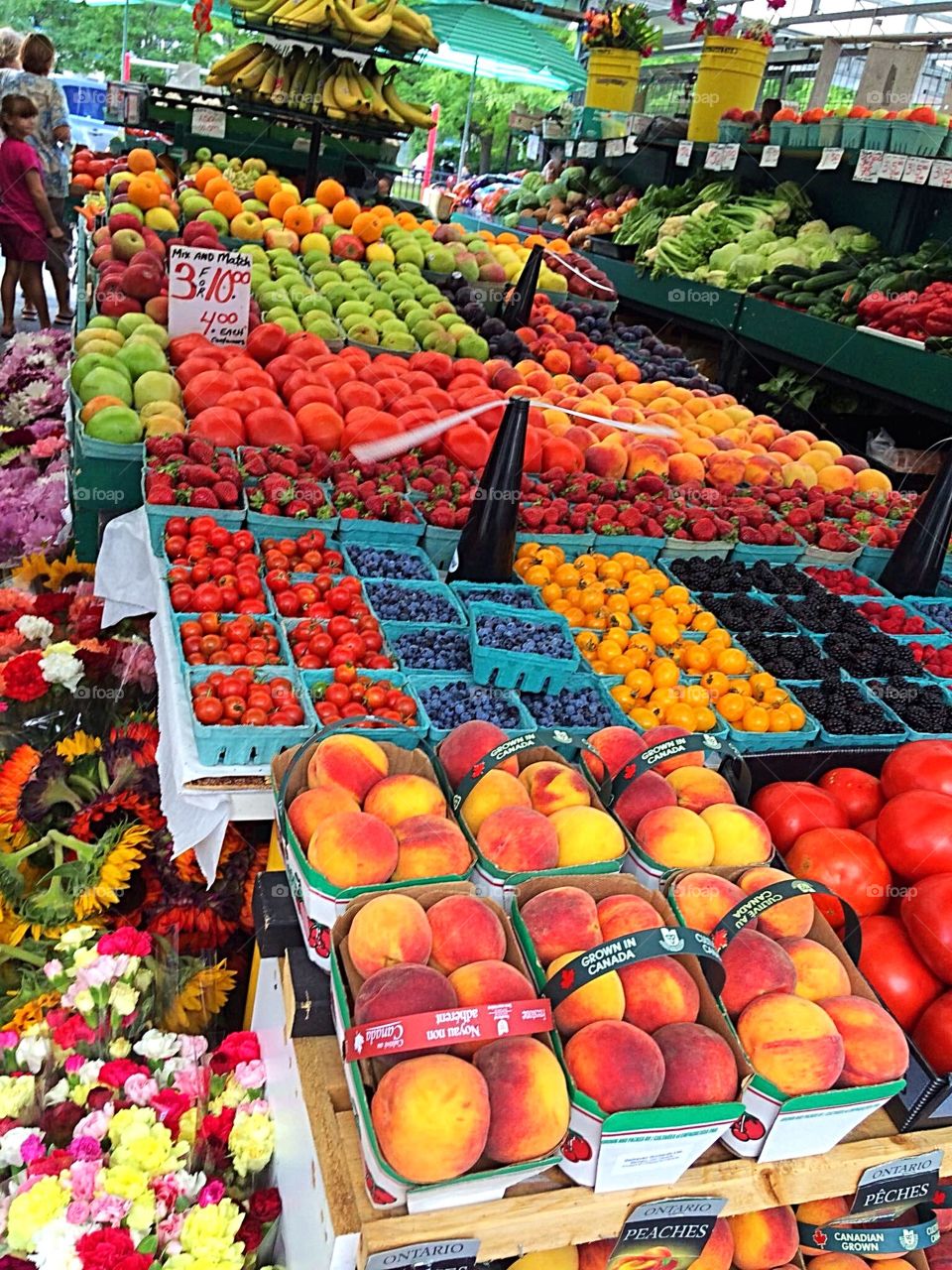 Fresh fruits and vegetables 