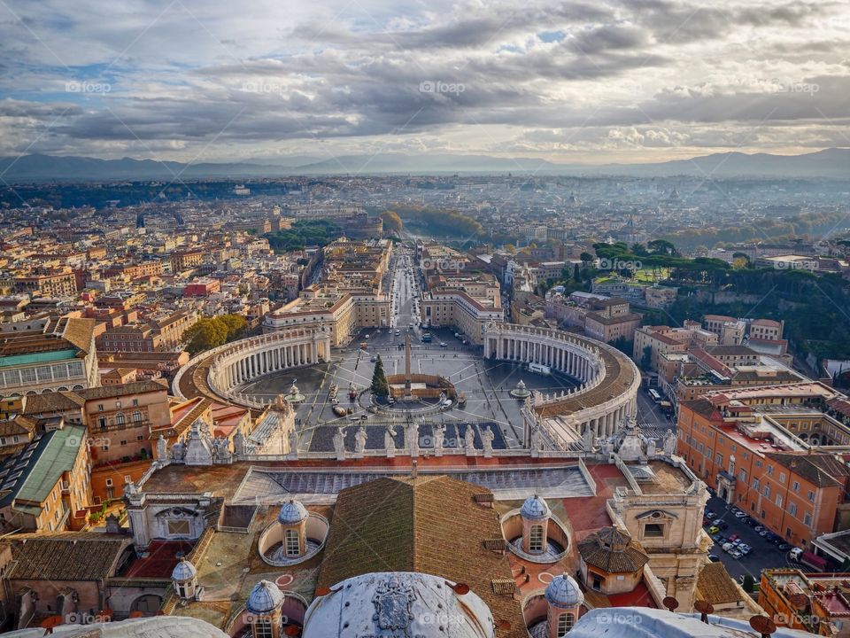 St. Peter's Square, view from basilica copula