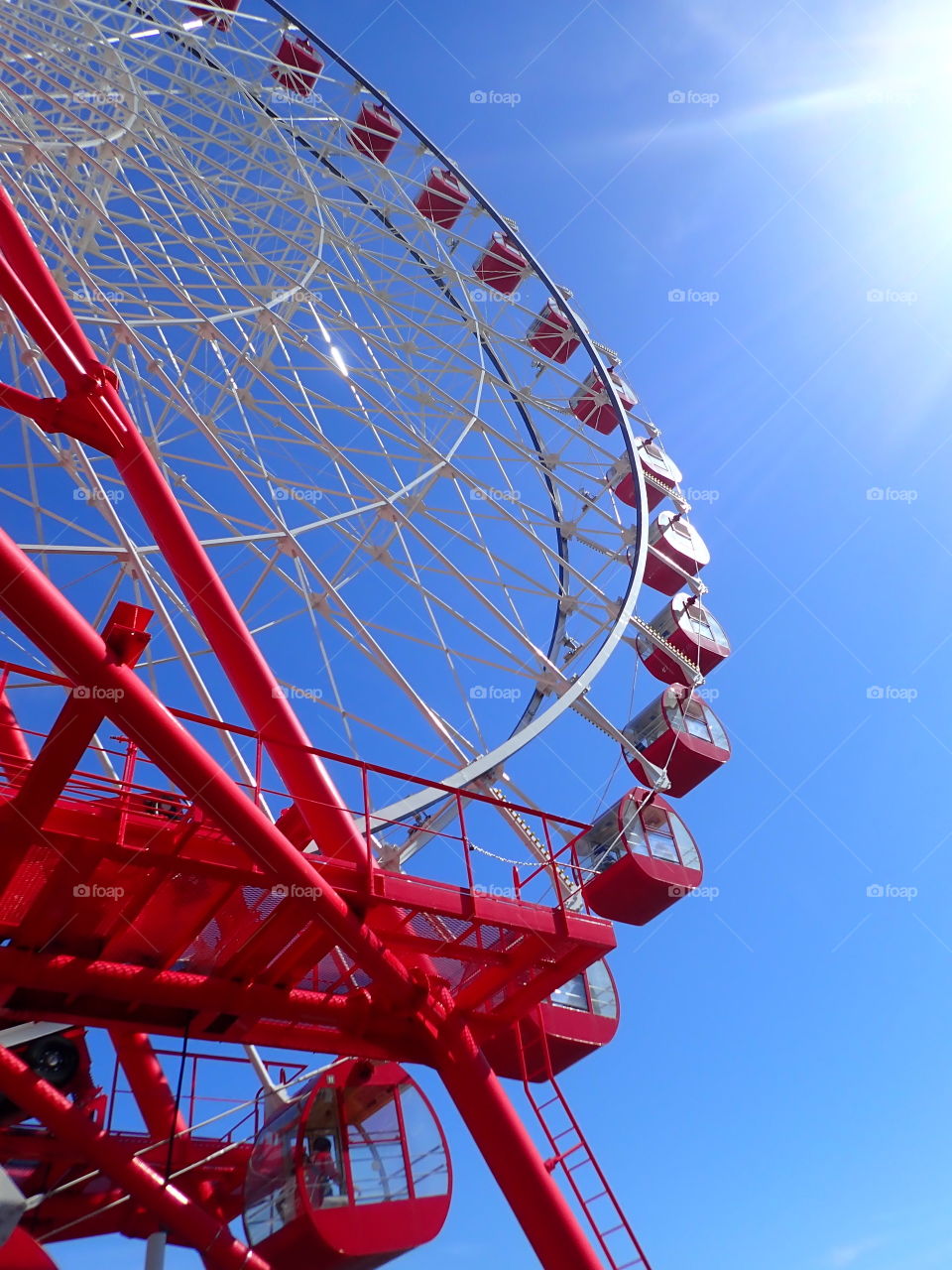 Red Ferris wheel