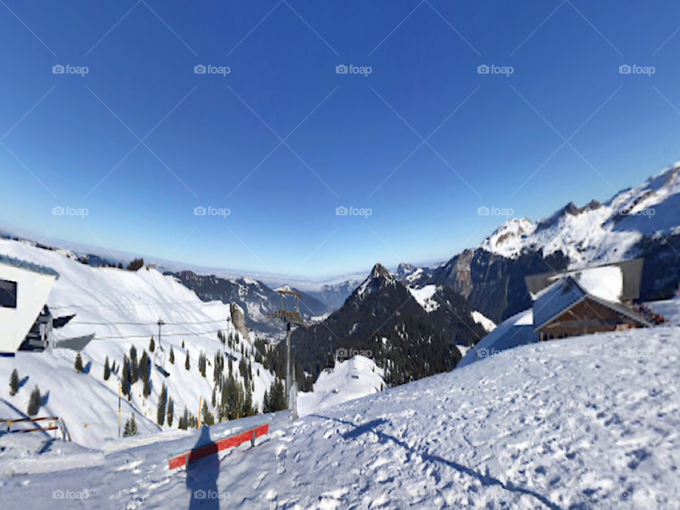 Ski mountains in Switzerland