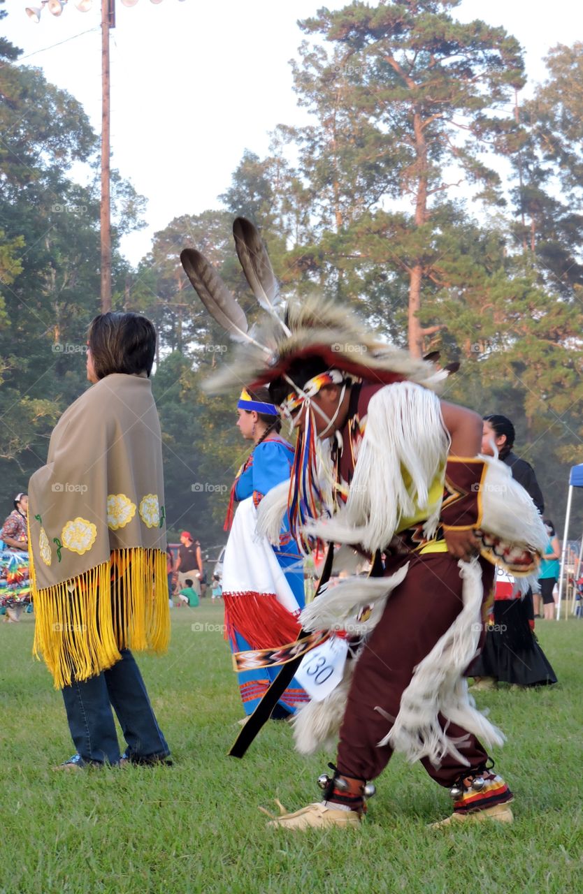 INDIAN DANCE  AT POW WOW