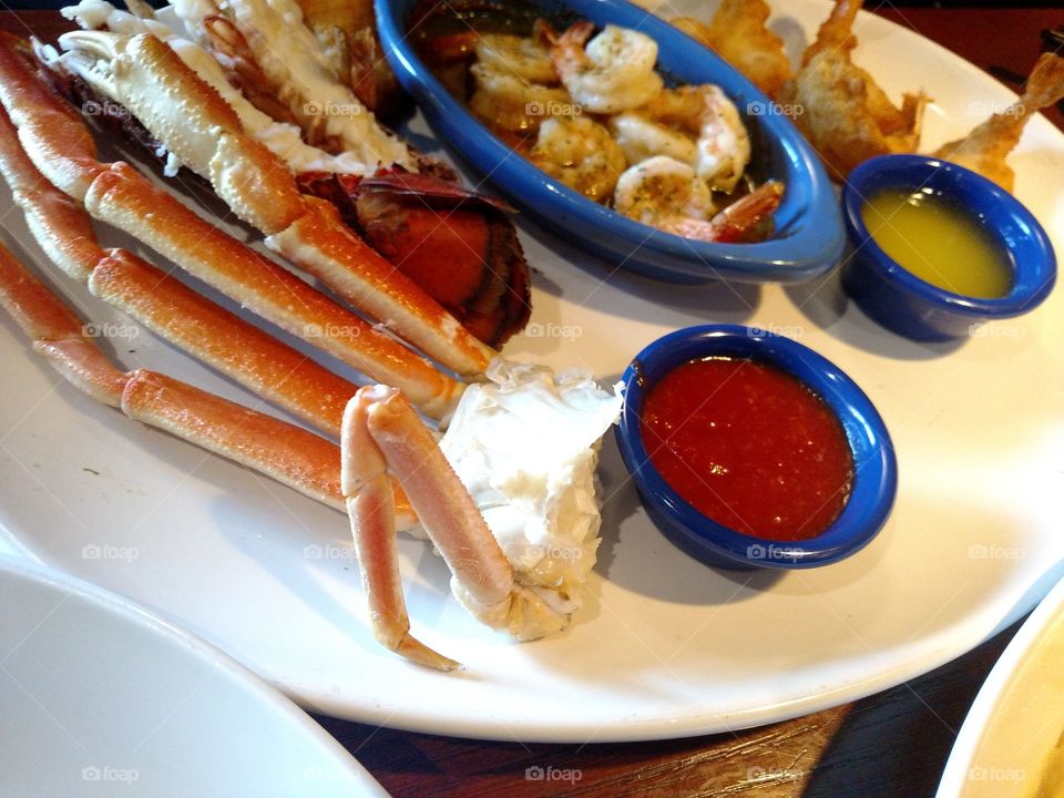 Red Lobster meal.