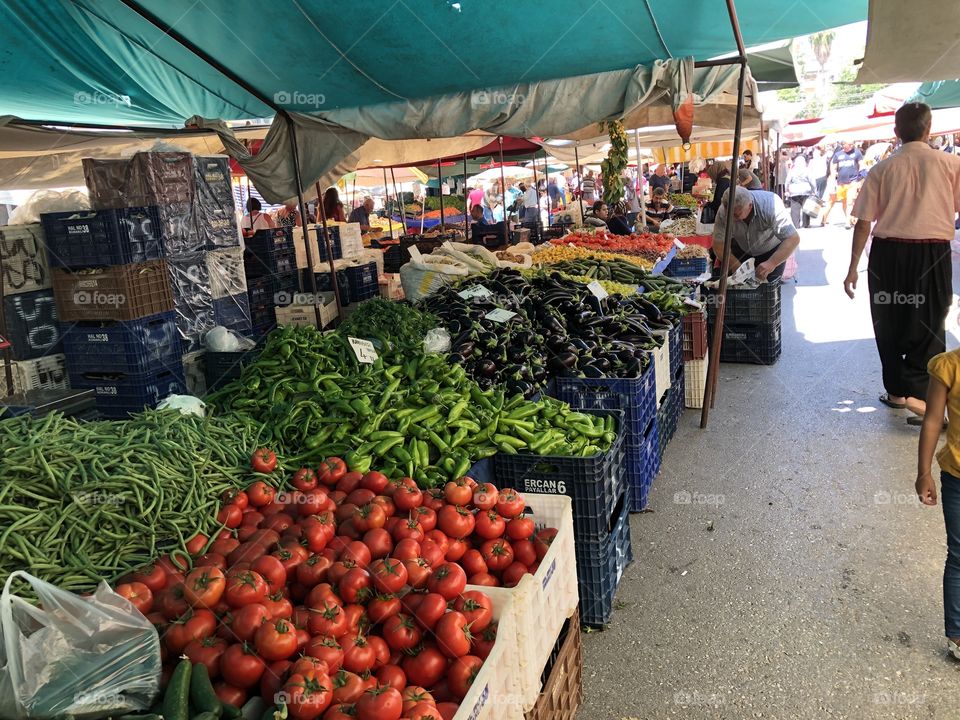 Open Fruit market Alanya-Gazipaşa.