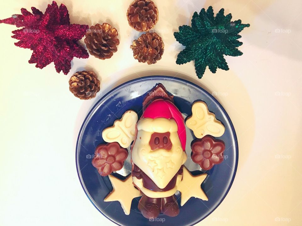 chocolate santa