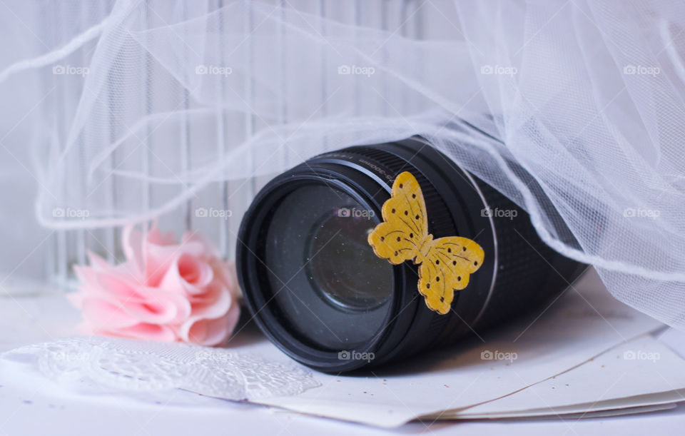 camera lens kawaii butterfly 