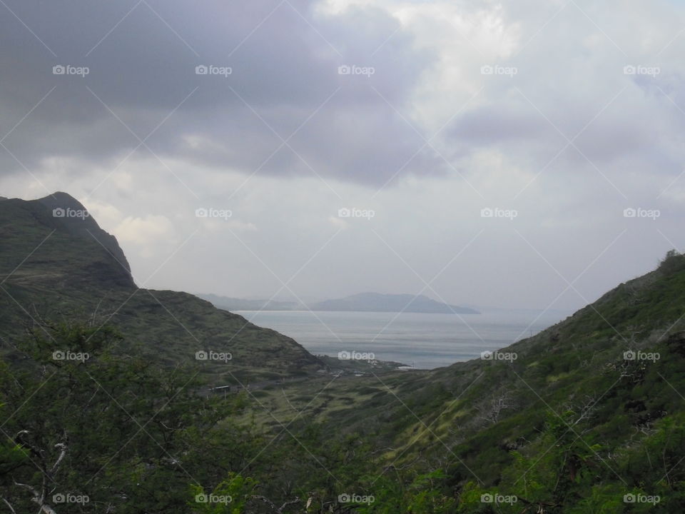 Valley near Makapuu Lookout. 