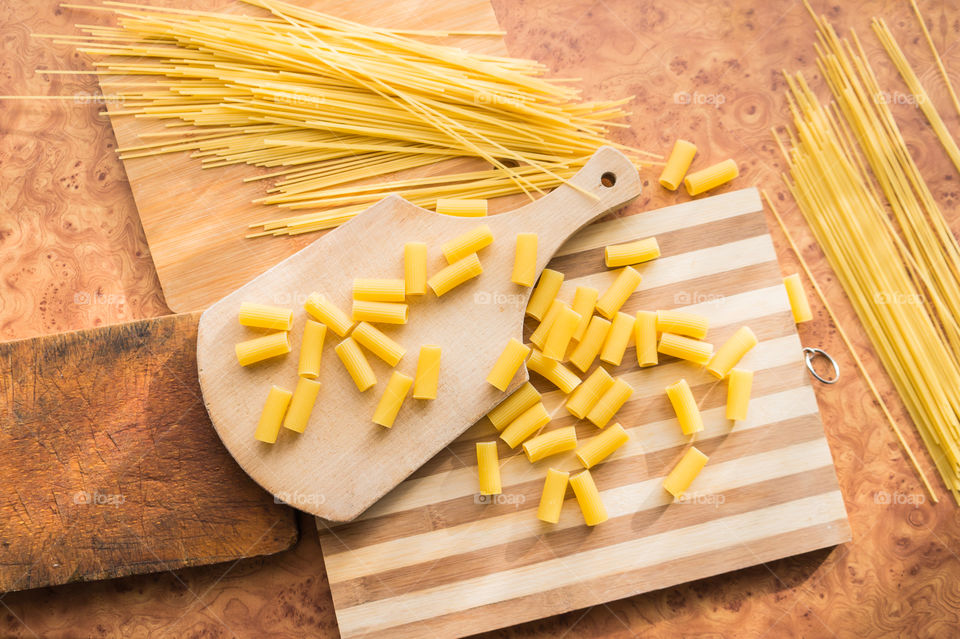 Different types of pasta
