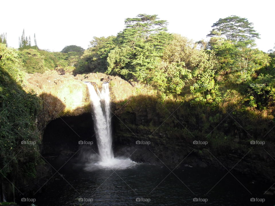Rainbow Falls in Hilo, Hawaii. 