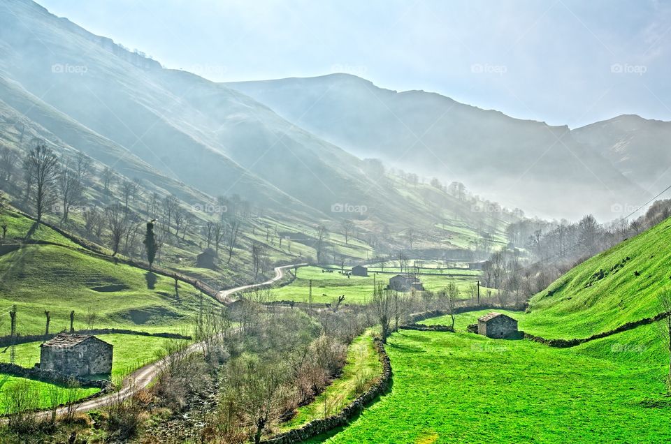 Foggy morning at Riomiera Valley 