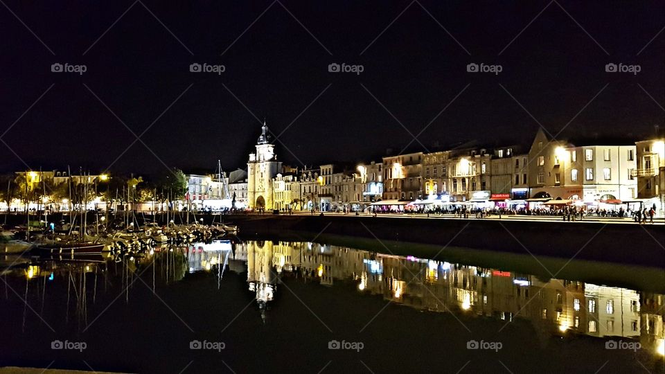 Dusk in La Rochelle (France)