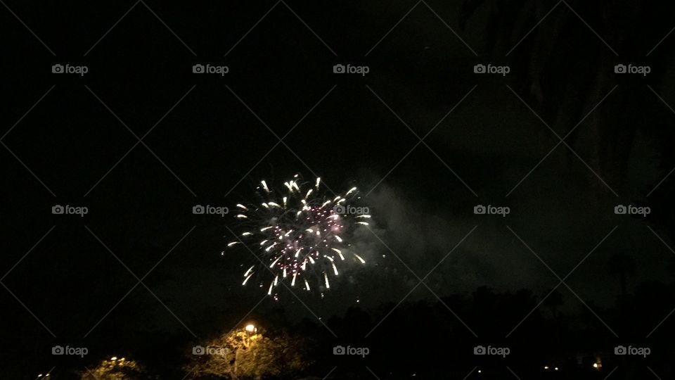 Fireworks at Disneyland in Anaheim, CA. Copyright © CM Photography. May 2019