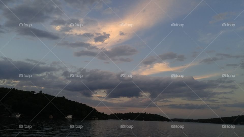 Water, Landscape, Lake, Sunset, Sky