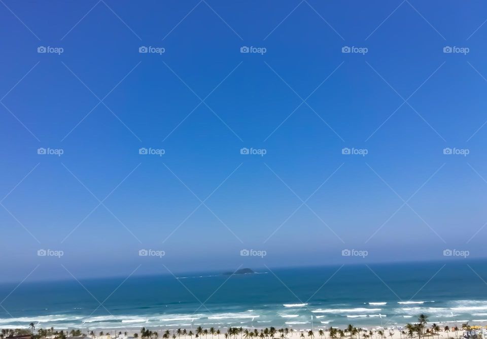 The beautiful beaches of Brazil: Guarujá, coastal city located in the State of São Paulo.