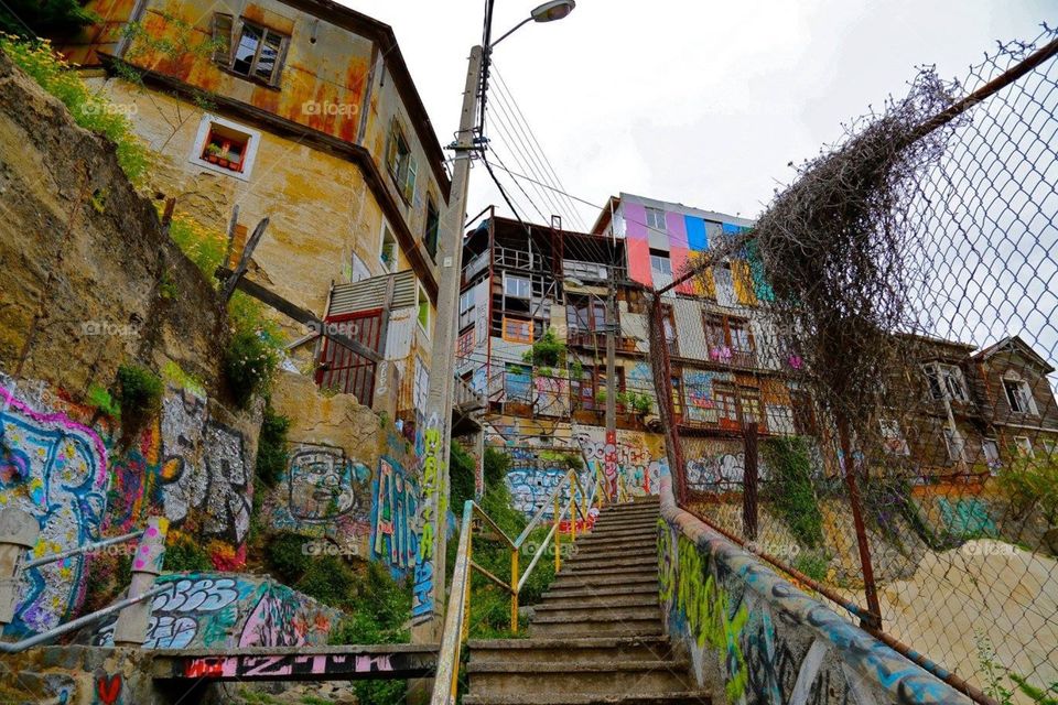 Graffiti in Valparaiso, Chile 