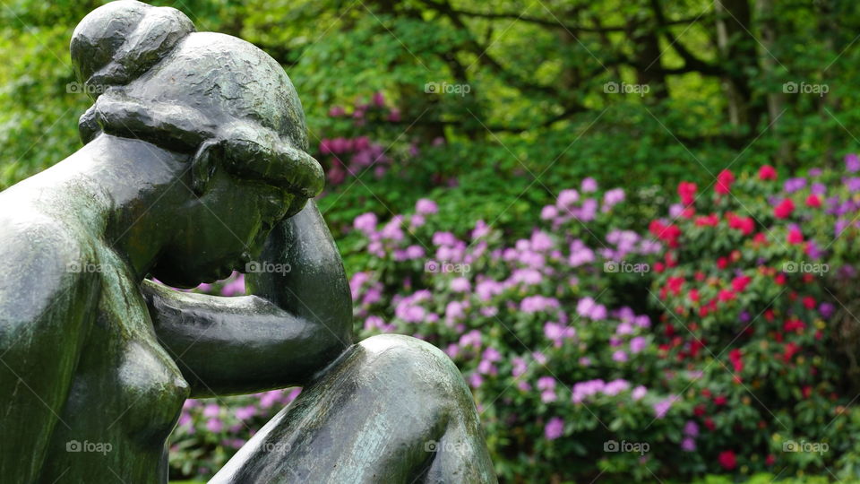 Art in a park in Antwerp