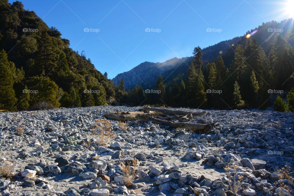 River Bank At Mt. San Gorgonio