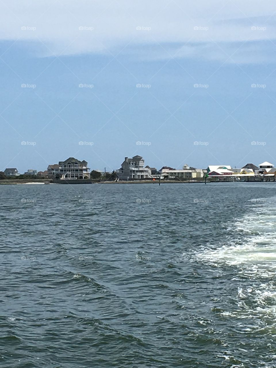 View from ferry traveling to Ocracoke Island, NC