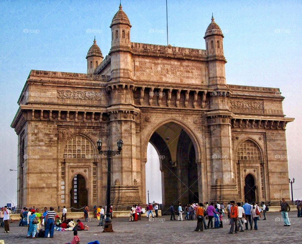 Tourist enjoying at Gate Way of India