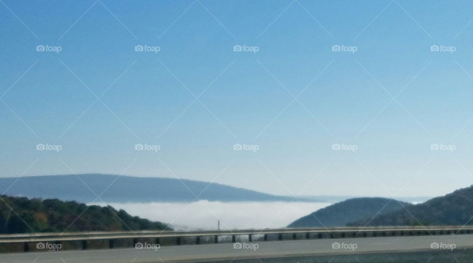 fog in the Allegheny mountains