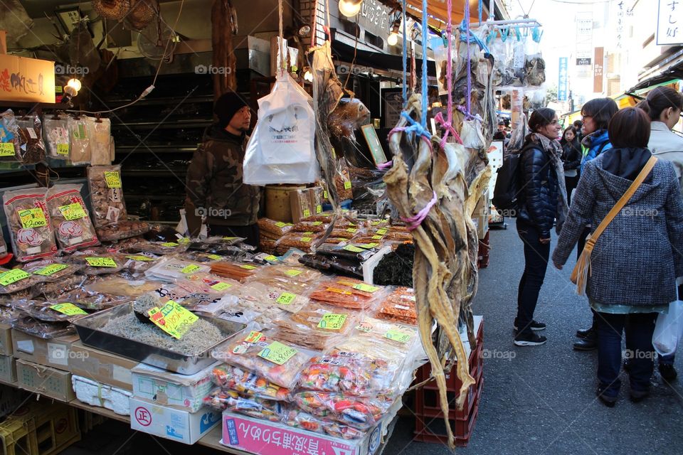 Japanese fish market