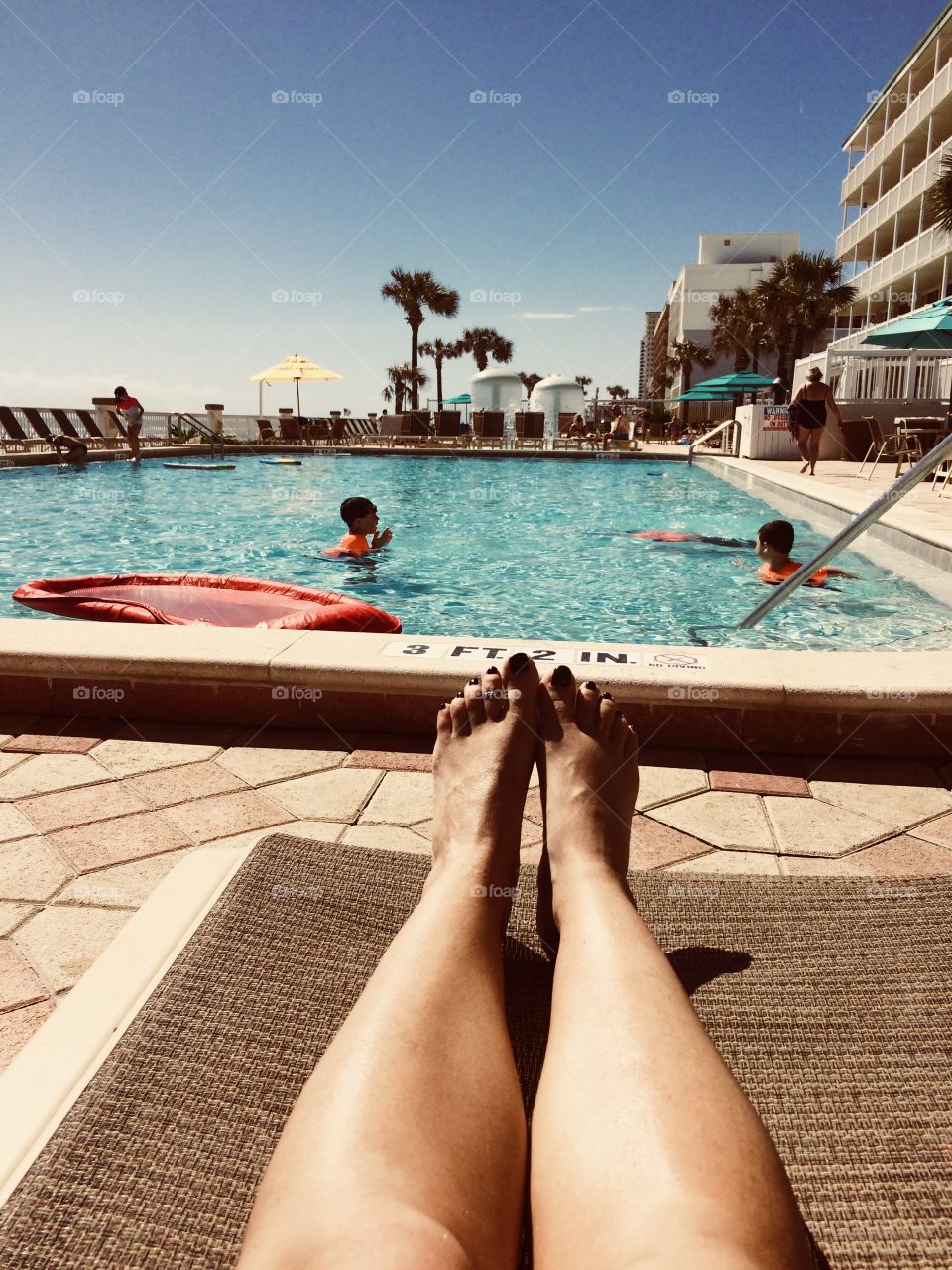 Relaxing at the Daytona Beach Resort