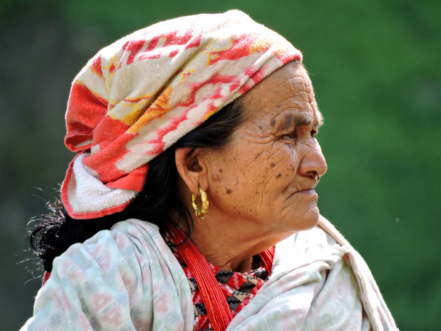 Portrait of an elderly lady