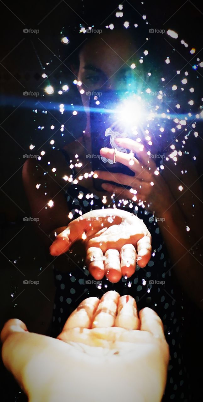 raindrops and lights