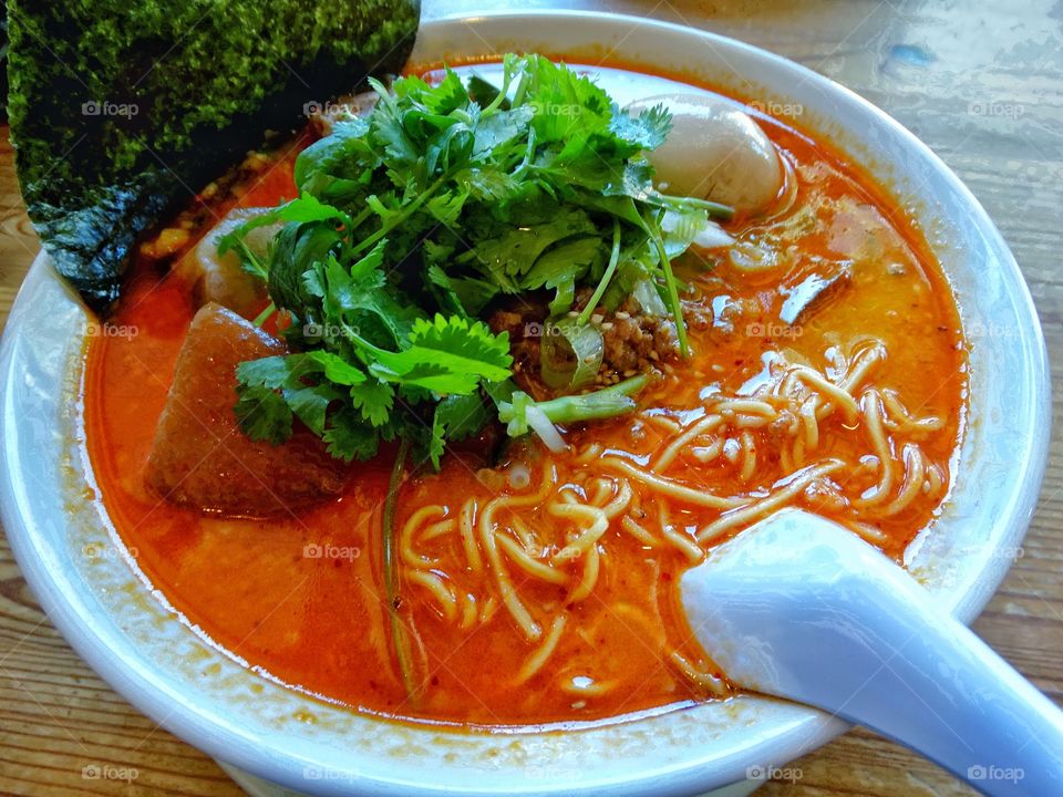 Spicy Ramen Noodle Soup
