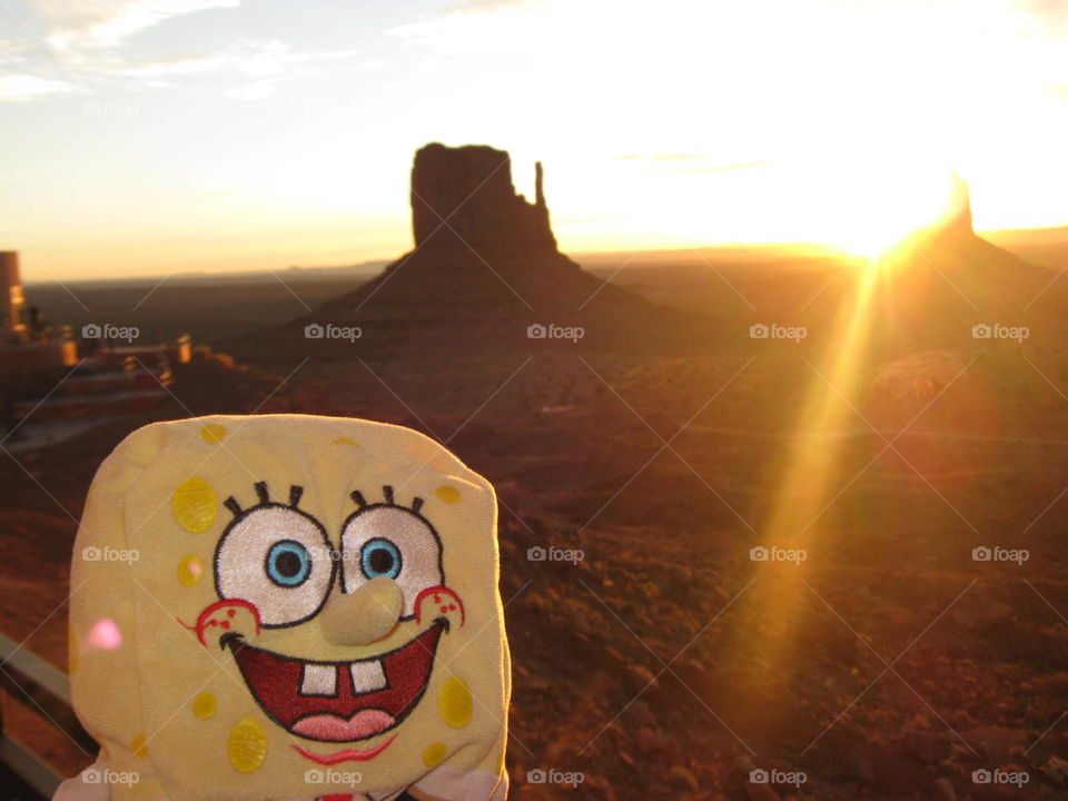 Spongebob at Monument Valley