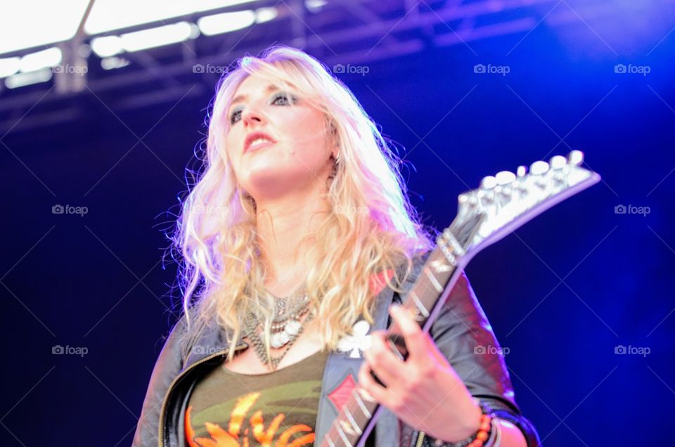 Vixen Female Rock Band Guitar Player