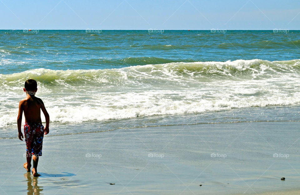 myrtle beach south carolina ocean waves by refocusphoto