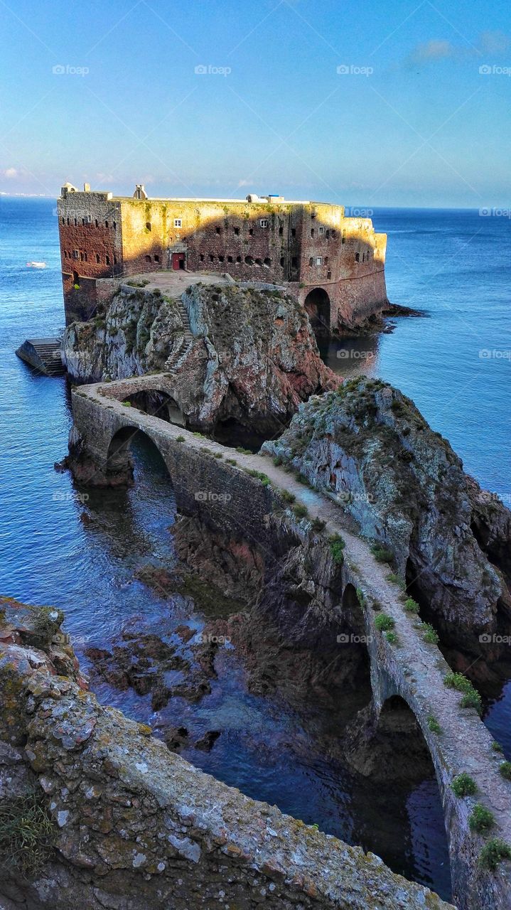 Fortress in paradise island in Portugal