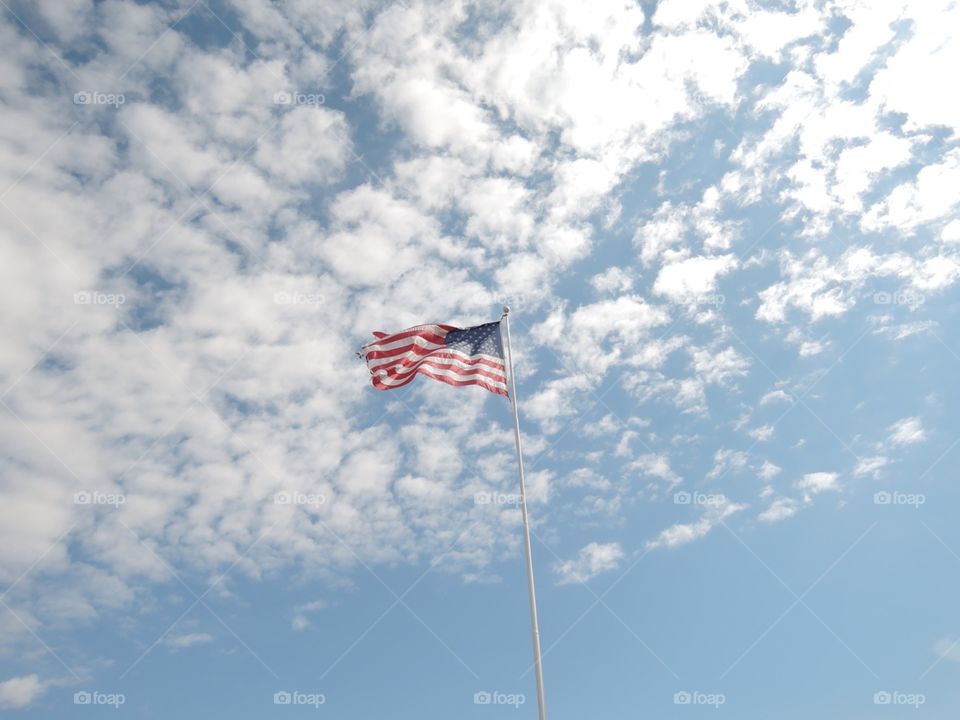 The United States of America. Flag of the U.S.